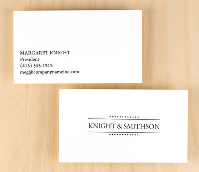 Custom Premium Business Cards - Elegant - Buttonsmith Inc.