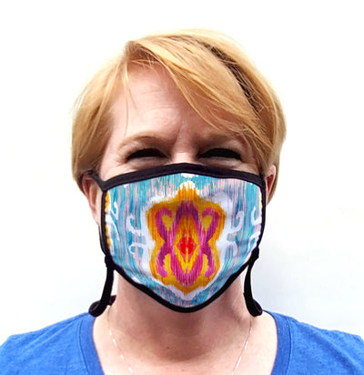 Buttonsmith Blossom Youth Adjustable Face Mask with Filter Pocket - Made in the USA - Buttonsmith Inc.