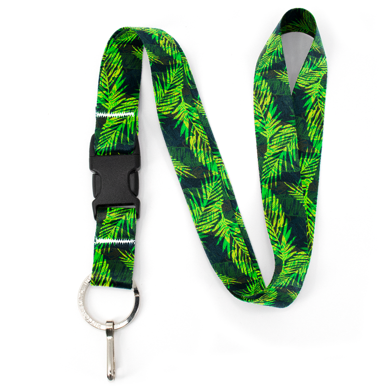 Palms Premium Lanyard - with Buckle and Flat Ring - Made in the USA