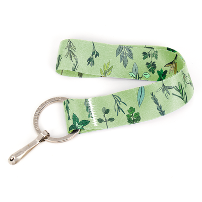 Herbarium Wristlet Lanyard - Short Length with Flat Key Ring and Clip - Made in the USA