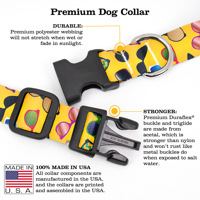 Shades Dog Collar - Made in USA