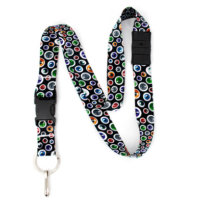 The Eyes Have It Breakaway Lanyard - with Buckle and Flat Ring - Made in the USA