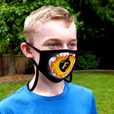 Buttonsmith F-Bomb Adult XL Adjustable Face Mask with Filter Pocket - Made in the USA - Buttonsmith Inc.