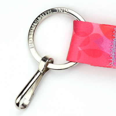 Buttonsmith Hearts Wristlet Lanyard Made in USA - Buttonsmith Inc.