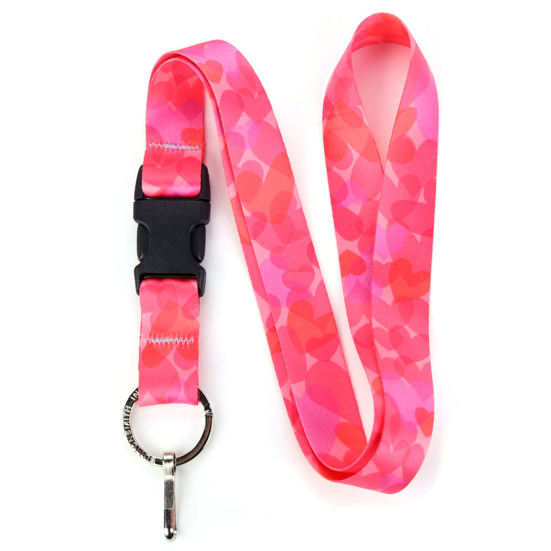 Buttonsmith Hearts Lanyard - Made in USA - Buttonsmith Inc.