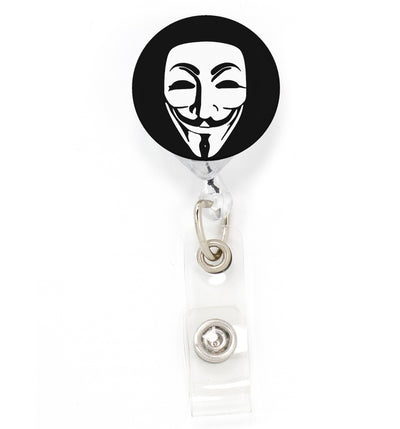 Buttonsmith Guy Fawkes Tinker Reel Retractable Badge Reel - Made in the USA - Buttonsmith Inc.