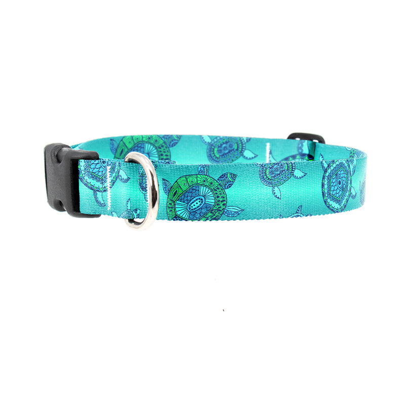 Buttonsmith Turtles Dog Collar - Made in the USA - Buttonsmith Inc.