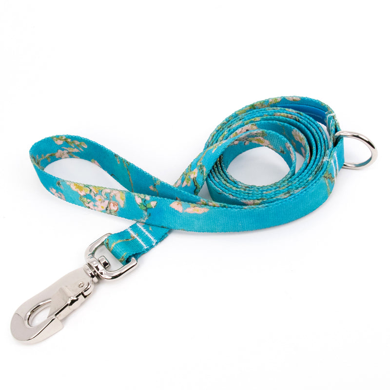 Buttonsmith Van Gogh Almond Blossoms Dog Leash Fadeproof Made in USA - Buttonsmith Inc.