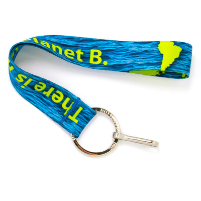 Buttonsmith Planet B Wristlet Lanyard Made in USA - Buttonsmith Inc.