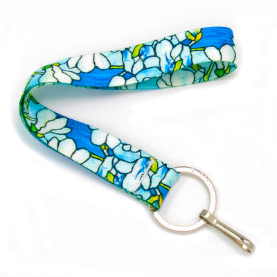 Buttonsmith Tiffany Magnolia Wristlet Lanyard Made in USA - Buttonsmith Inc.