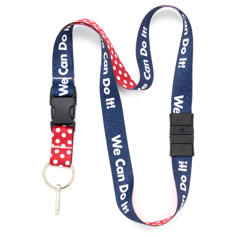 Buttonsmith We Can Do It Breakaway Lanyard - Made in USA - Buttonsmith Inc.