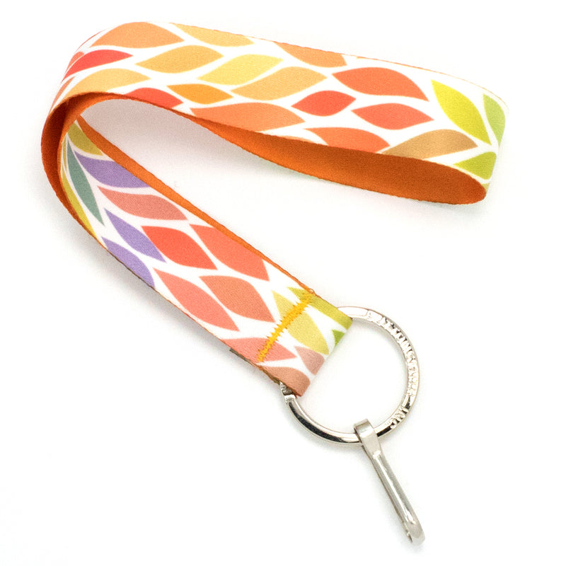 Buttonsmith Color Leaves Wristlet Lanyard Made in USA - Buttonsmith Inc.
