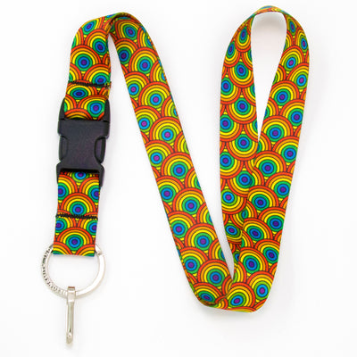 Buttonsmith Rainbow Arches Lanyard - Made in USA - Buttonsmith Inc.