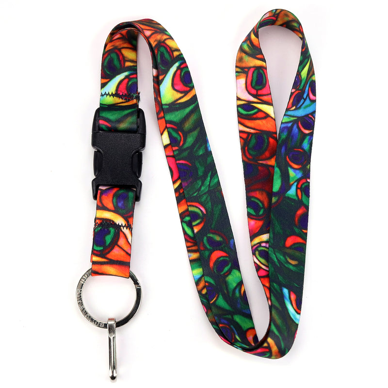 Buttonsmith Tiffany Peacock Lanyard - Made in USA - Buttonsmith Inc.