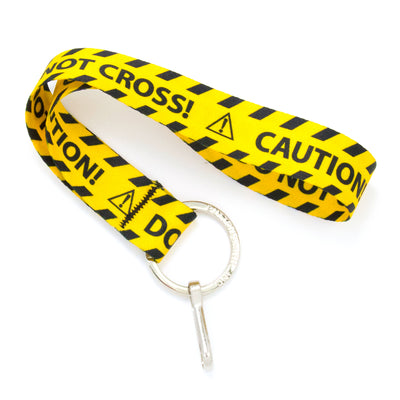Buttonsmith Caution Wristlet Lanyard - Made in USA - Buttonsmith Inc.