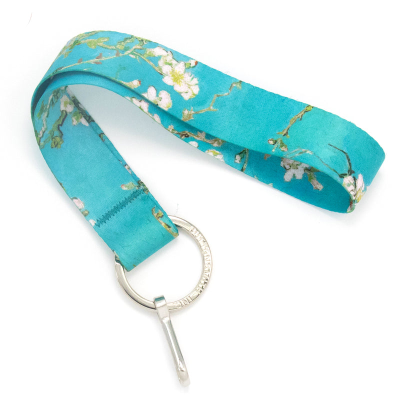 Buttonsmith Van Gogh Almond Blossom Wristlet Lanyard - Made in USA - Buttonsmith Inc.
