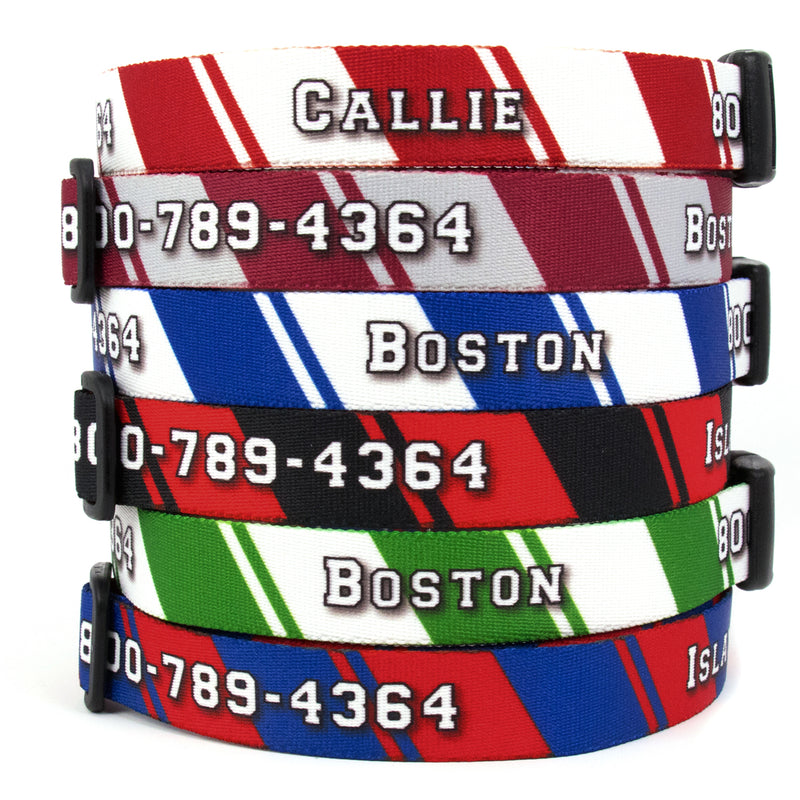 Buttonsmith Sporty 2 Custom Dog Collar - Made in USA