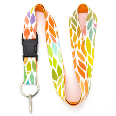 Buttonsmith Color Leaves Lanyard - Made in USA - Buttonsmith Inc.