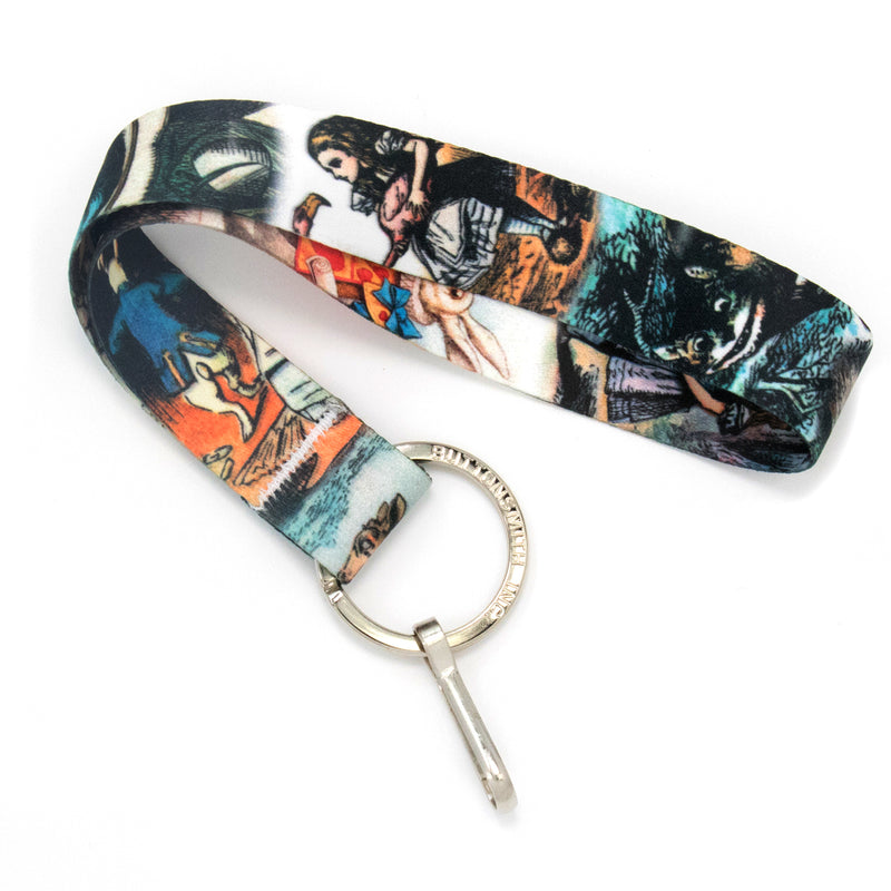 Buttonsmith Alice in Wonderland Wristlet Lanyard Made in USA - Buttonsmith Inc.