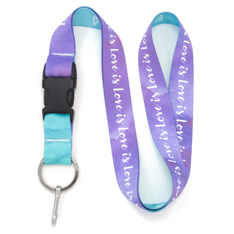 Buttonsmith Love Is Lanyard - Made in USA - Buttonsmith Inc.