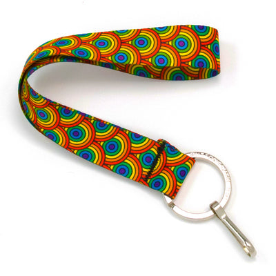 Buttonsmith Rainbow Arches Wristlet Lanyard Made in USA - Buttonsmith Inc.