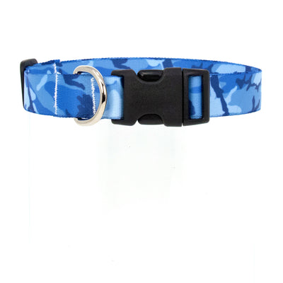 Buttonsmith Blue Camo Dog Collar - Made in USA - Buttonsmith Inc.
