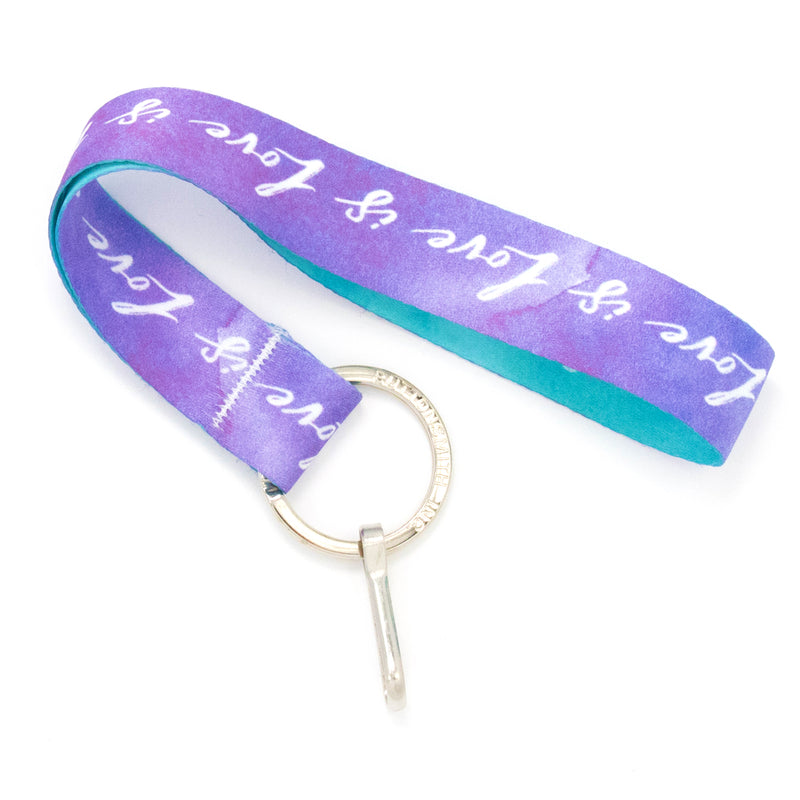 Buttonsmith Love Is Wristlet Lanyard Made in USA - Buttonsmith Inc.