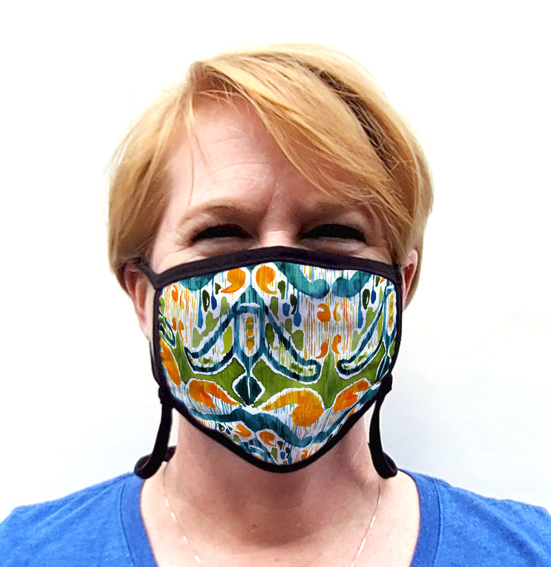 Buttonsmith Sugarsnap Youth Adjustable Face Mask with Filter Pocket - Made in the USA - Buttonsmith Inc.