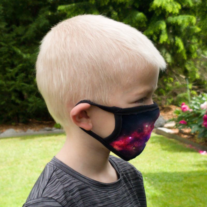 Buttonsmith Milky Way Child Face Mask with Filter Pocket - Made in the USA - Buttonsmith Inc.