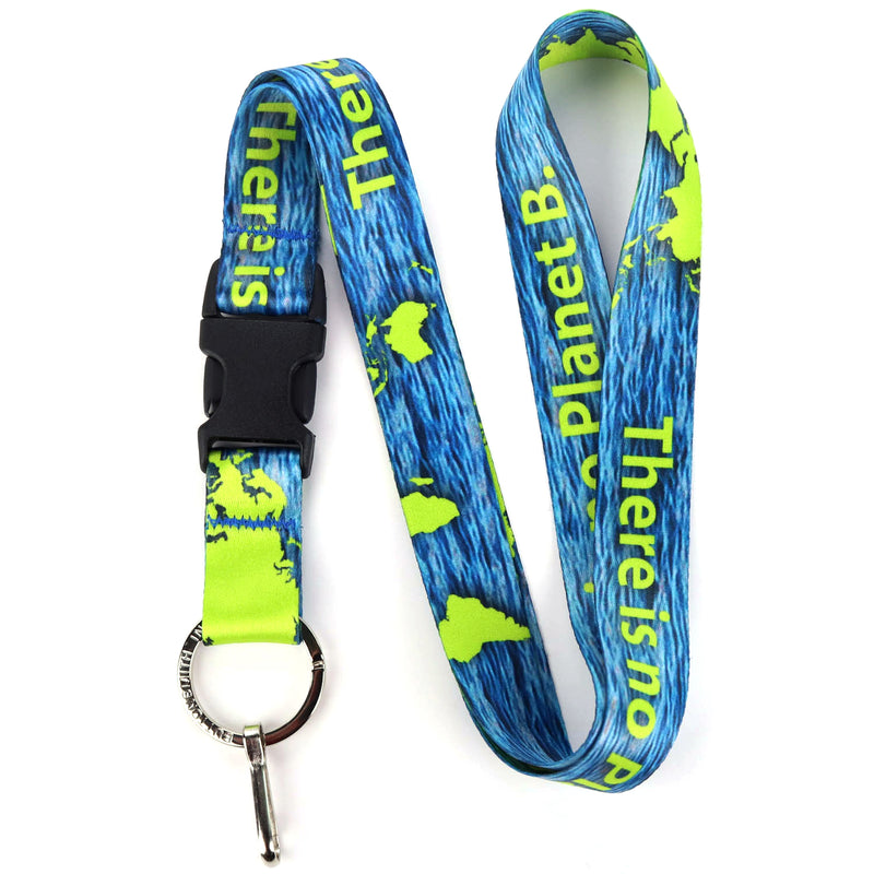 Buttonsmith Planet B Lanyard - Made in USA - Buttonsmith Inc.