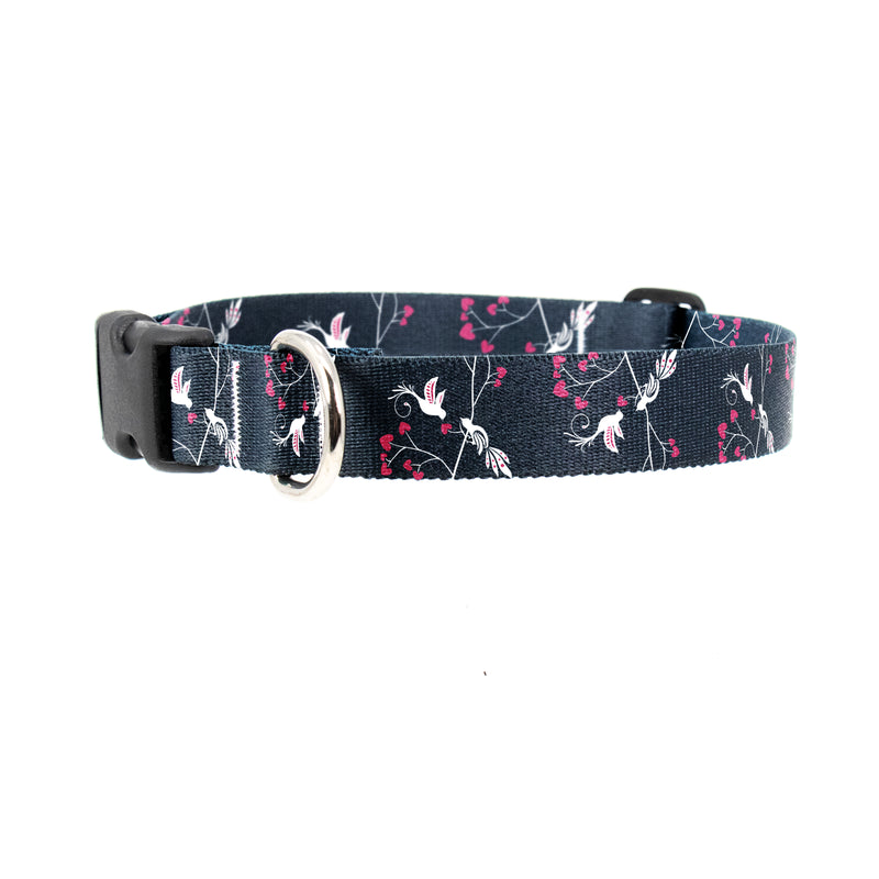Buttonsmith Love Birds Dog Collar - Made in the USA - Buttonsmith Inc.