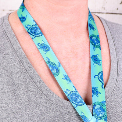 Buttonsmith Turtles Breakaway Lanyard - Made in USA - Buttonsmith Inc.