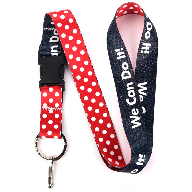 Buttonsmith We Can Do It Lanyard - Made in USA - Buttonsmith Inc.