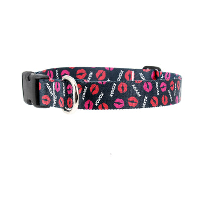 Buttonsmith Love and Kisses Dog Collar - Made in the USA - Buttonsmith Inc.