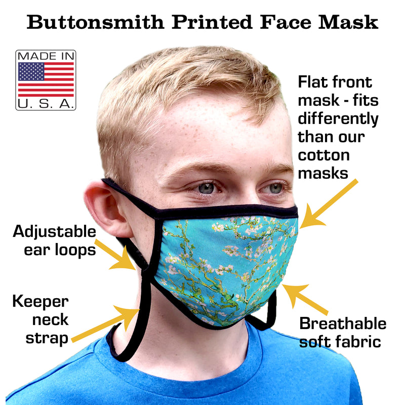 Buttonsmith Paint Adult Adjustable Face Mask with Filter Pocket - Made in the USA - Buttonsmith Inc.