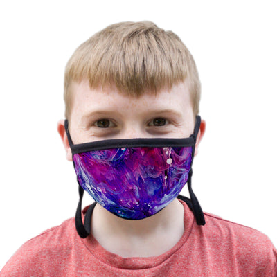 Buttonsmith Resin Youth Adjustable Face Mask with Filter Pocket - Made in the USA - Buttonsmith Inc.