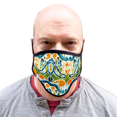 Buttonsmith Sugarsnap Adult XL Adjustable Face Mask with Filter Pocket - Made in the USA - Buttonsmith Inc.